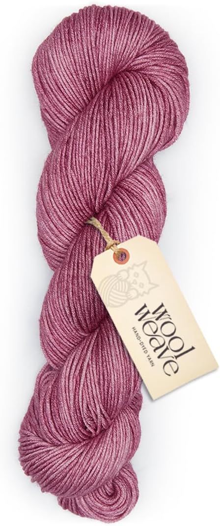 Superwash Merino Wool Yarn for Knitting & Crocheting - Premium Hand Dyed Yarn, 100gr, 240 Yards DK Weight - Luxurious, Soft & Durable Pink Wool Yarns