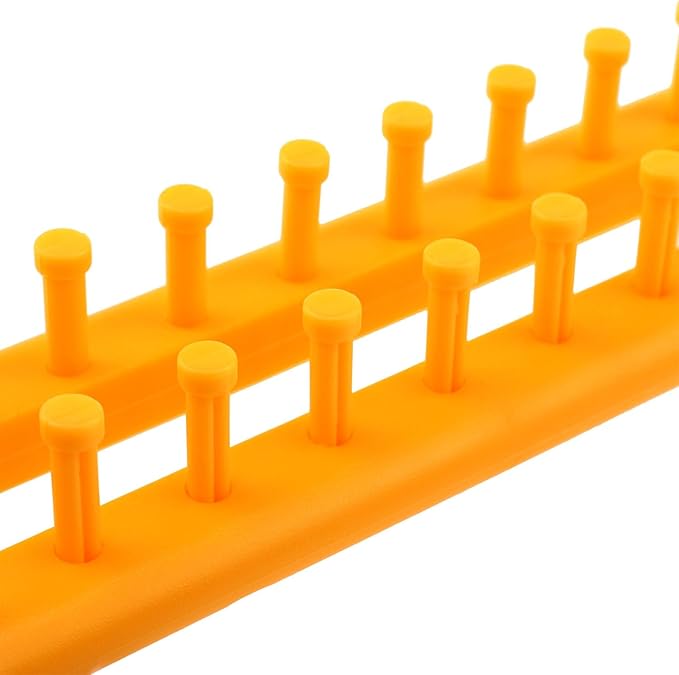 AYLIFU Rectangular Weaving Machine Hook-Knit Set Weaving Hook with Crochet Yellow 36cm/14.17inch for DIY Scarf Shawl and Blanket handicrafts 1 Set