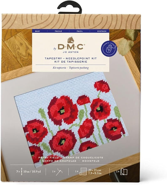 DMC Tapestry & Needlepoint Kit Poppy Field by Jo Aston - Easy