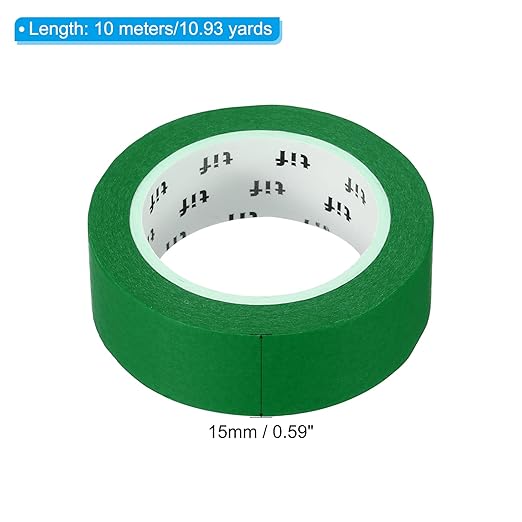 PATIKIL Holographic Washi Tape 0.59 Inch x 10.93 Yards, 1 Roll Self Adhesive Masking Sticker for DIY Art Craft Wrapping Decoration, Green