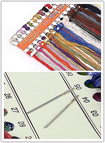 CaptainCrafts New Cross Stitch Kits Embroidery Kit Full Range Pre-Printed and Counted Fabrics Kits for Adults Beginners Home Decor (White Cloth Unpreprint 14CT, Pineapple Flowers)