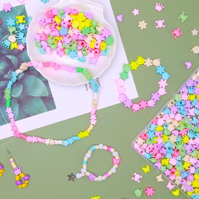 eppingwin 1/2 pounds shaped pony beads