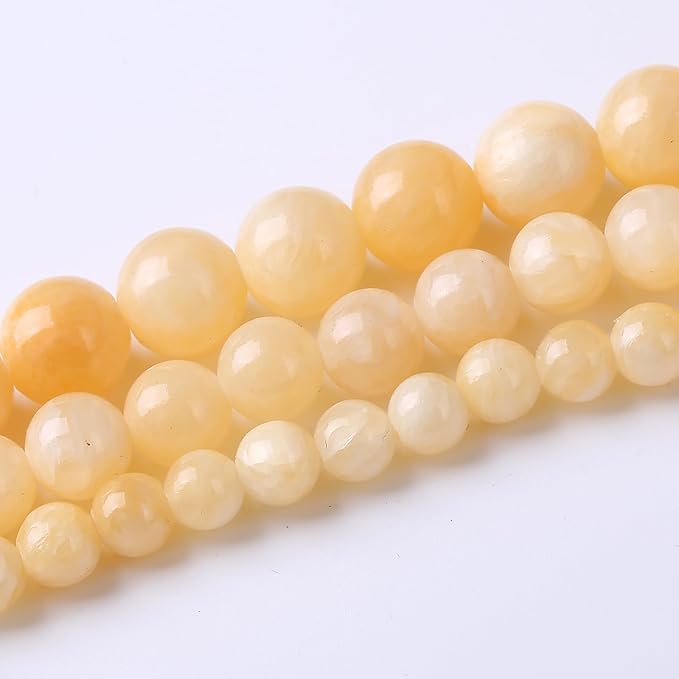Rice Topaz Stone Beads Jewelry Making Gemstone Round Crystal Bracelet Necklace1 Strand 15.5inch 4MM