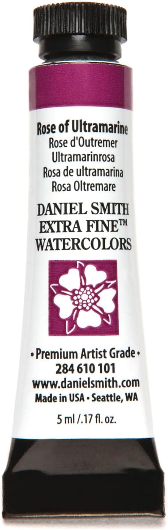Daniel Smith 284610101 Extra Fine Watercolors Tube, 5ml, Rose of Ultramarine