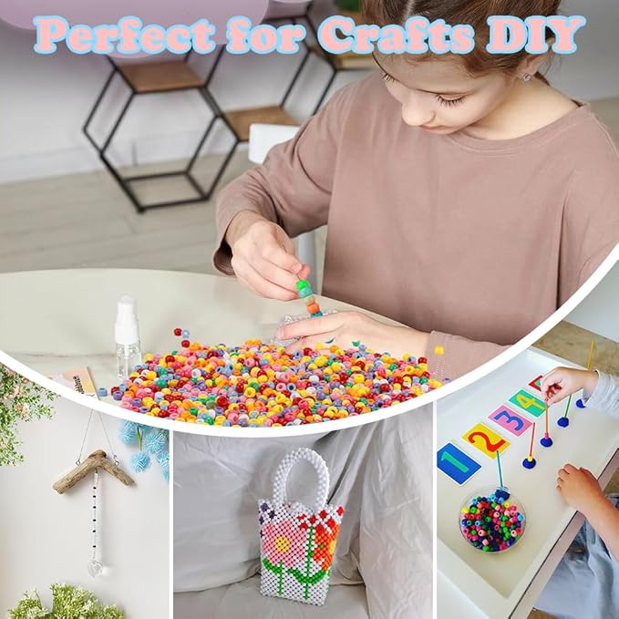qpixvb 1100pcs pony beads,friendship bracelet beads colored,bead for jewelry making,cute small pony bead for bracelets making hair crafts,jewelry making supplies for adults
