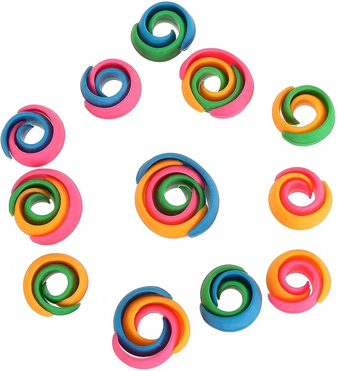 WUWEOT 100 Pack Thread Spool Savers, Spool Huggers Holder for Sewing & Embroidery Machines, Prevent Thread Tails from Unwinding