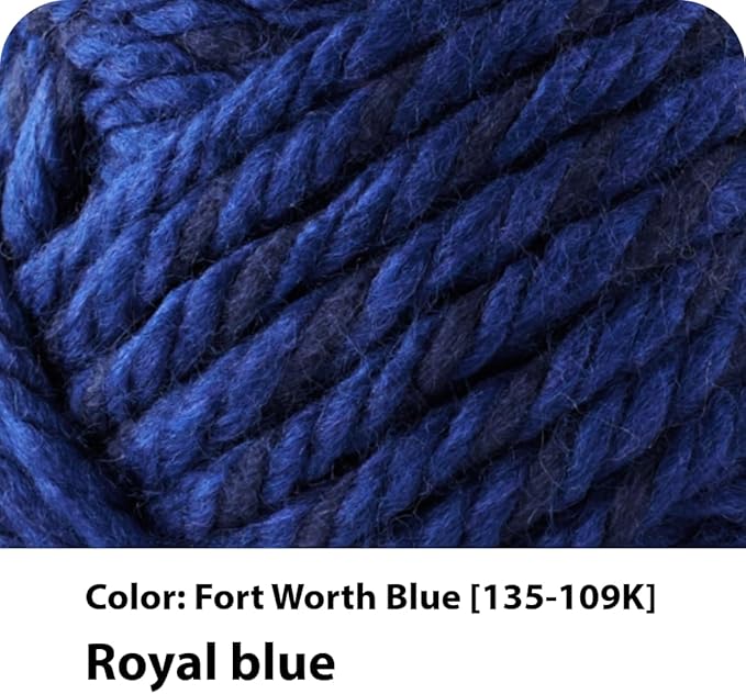 Lion Brand Yarn 135-109 Hometown Yarn, Fort Worth Blue (1 skein)