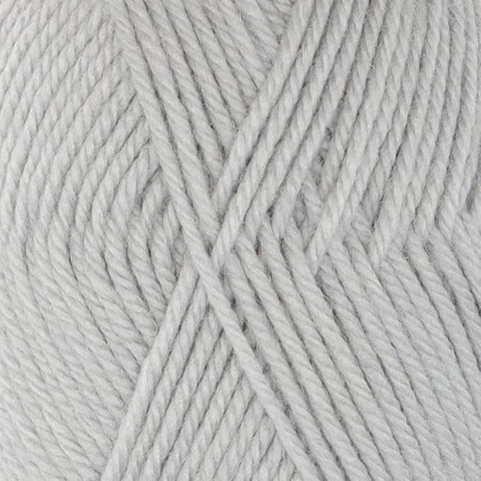 100% Pure Wool Yarn Superwash Set of 3 Skeins (150 Grams) DK Weight - Sourced Directly from Peru - Heavenly Soft and Perfect for Knitting and Crocheting (Dove Gray)
