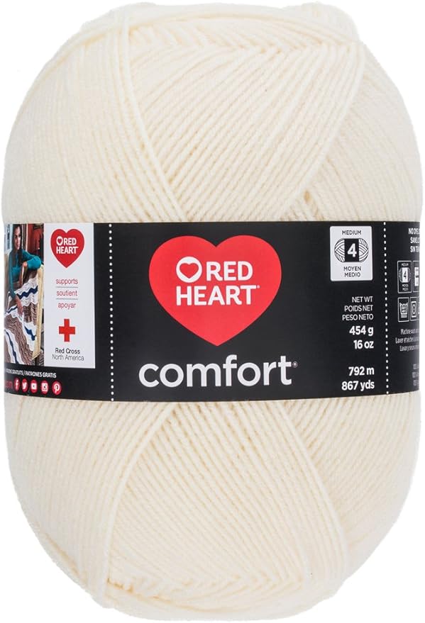 Red Heart Comfort Yarn, New Cream