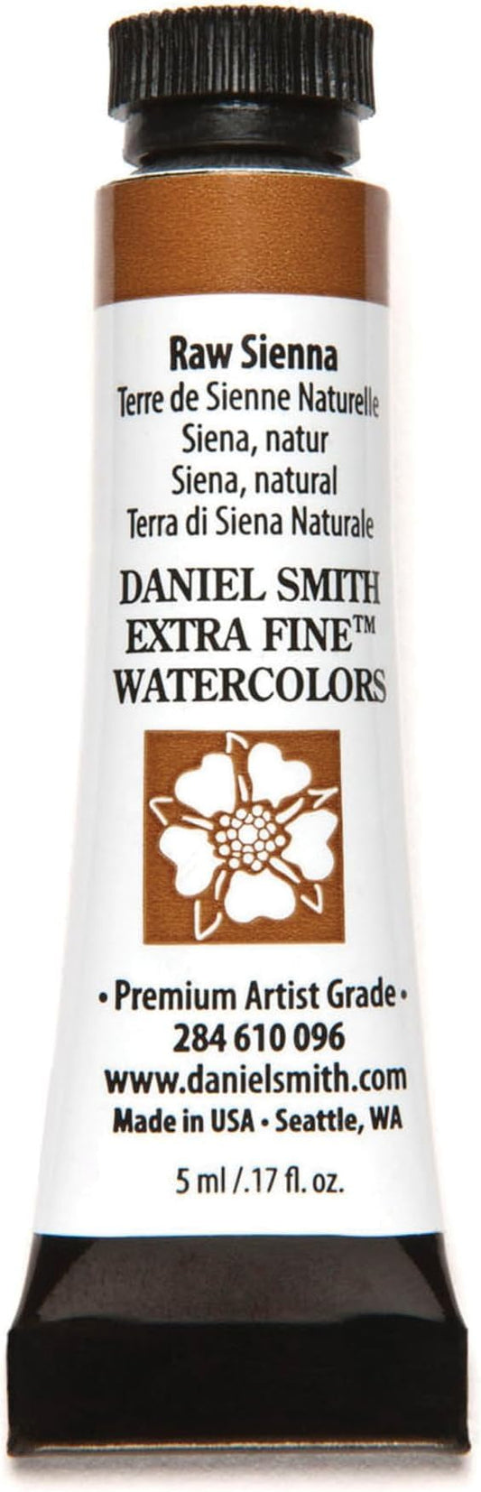 Daniel Smith Extra Fine Watercolor Paint, 5ml Tube, Raw Sienna, 284610096