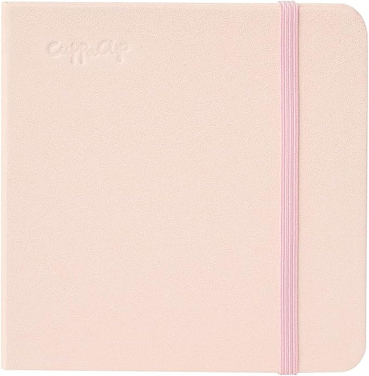 CuppaClip Watercolor Journal 300GSM Fine Grain Art Supplies for Adults Kids Watercolor Pad Wet Media Painting Wood Pulp Paper (Pink, 4.9x4.9in)