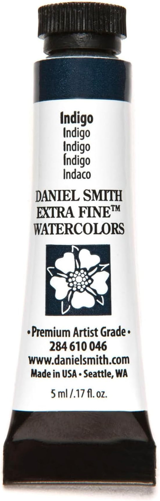 Daniel Smith Extra Fine Watercolor Paint, 5ml Tube, Indigo, 284610046, 0.17 Fl Oz (Pack of 1)