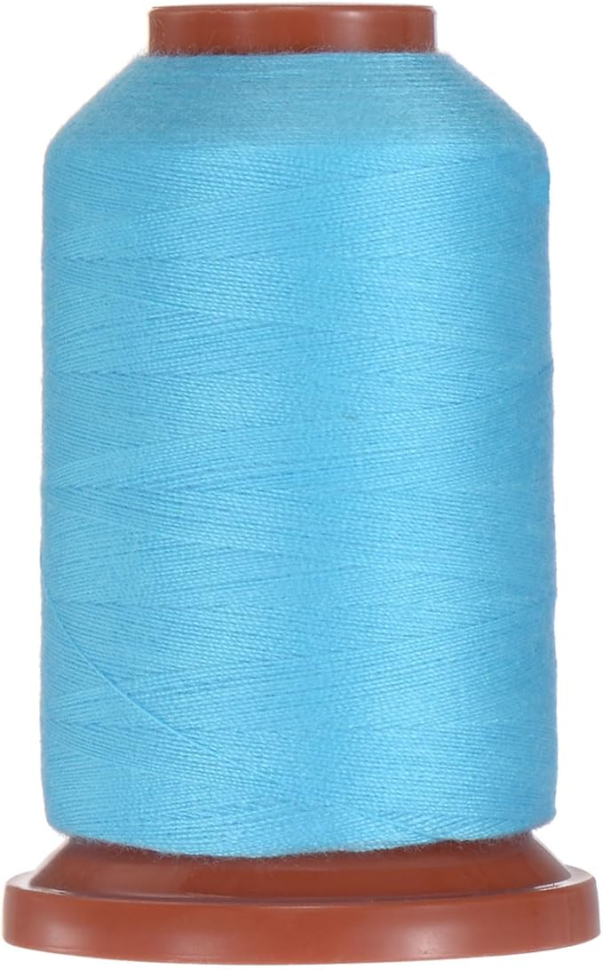 uxcell 40D/2 Sewing Thread 1100 Yards Polyester Household Sewing String Hand Stitching Polyester Cord for Clothing Stitching Shoe Bag Repairing DIY Craft Bright Blue