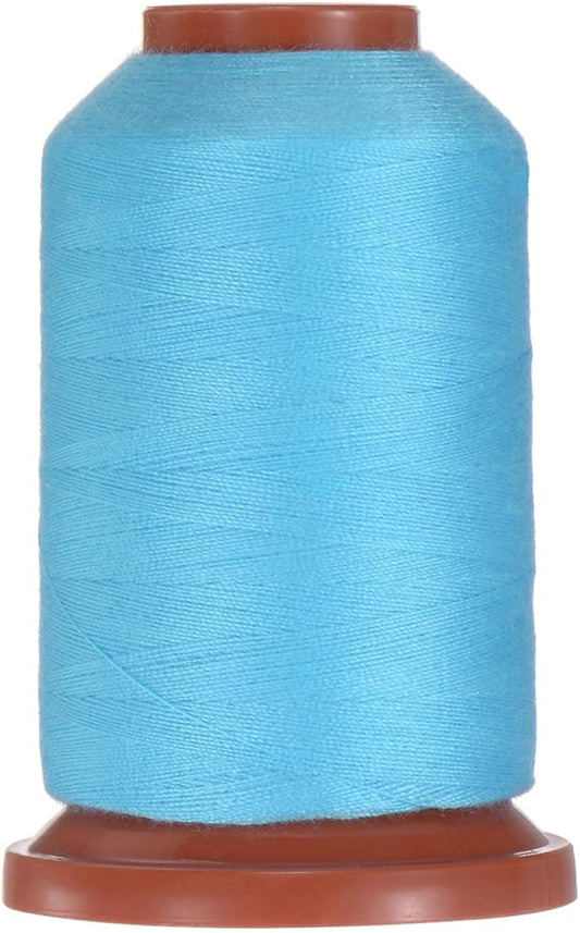 uxcell 40D/2 Sewing Thread 1100 Yards Polyester Household Sewing String Hand Stitching Polyester Cord for Clothing Stitching Shoe Bag Repairing DIY Craft Bright Blue