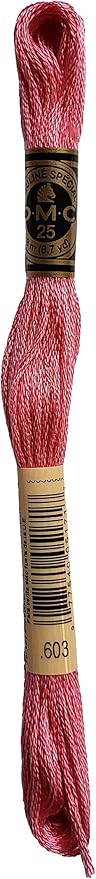 DMC 6-Strand Embroidery Cotton 8.7yd Bundle - Cranberry Color Family - 6 Skeins of Thread