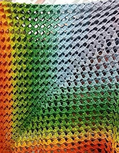 YarnArt Flowers – Gradient Cotton Acrylic Blend, 250g (8.8 oz), 1094 yds, Lightweight Sport Yarn for Crochet, Knitting, Shawls, Summer Projects (255)