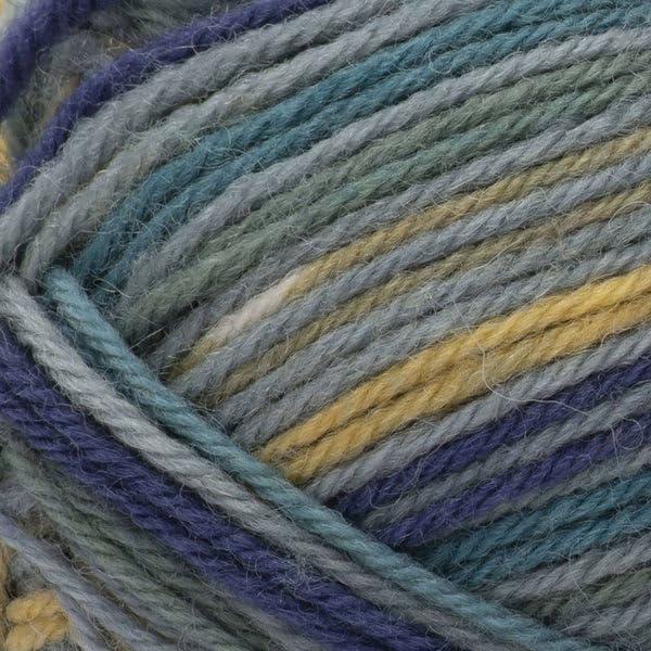 Patons Kroy Socks Yarn 2-Pack Bundle with Bella's Crafts Stitch Markers (Fifties Stripes)