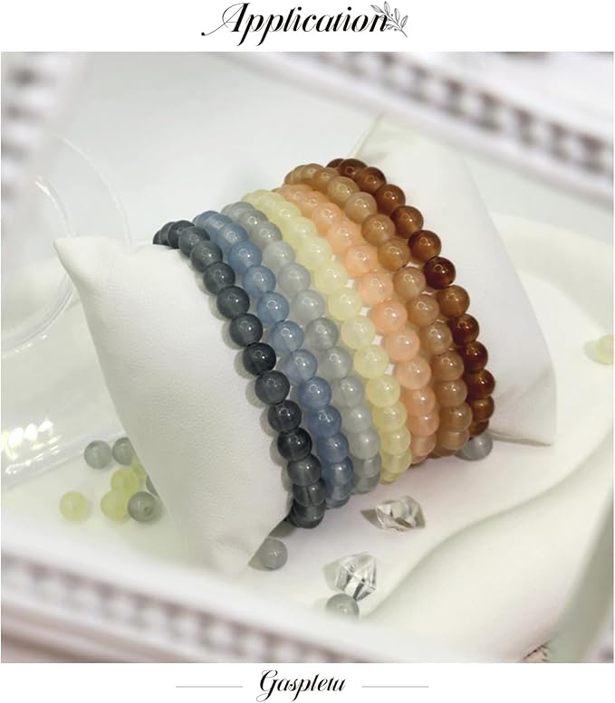 2600PCS 6mm Glass Beads for Jewelry Making, 48 Colors Crystal Beads Bracelets Making Kit, Christmas Colors 2 Box Round Beads Suitable for Beginners