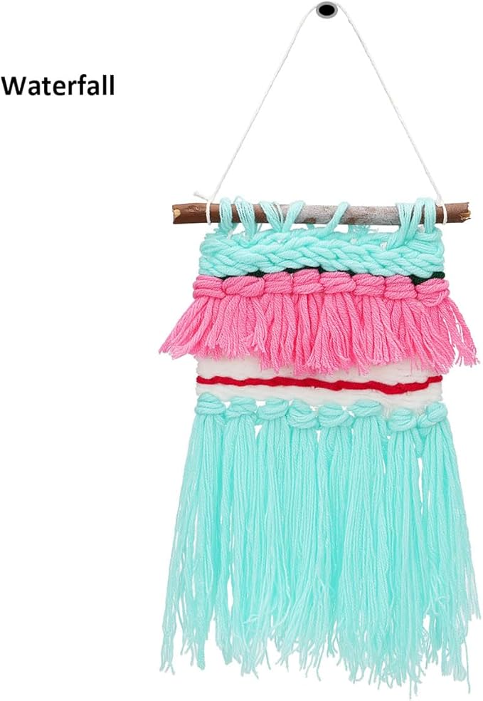 Parrovel Weaving Loom for Kids/Child Includes 3 Yarn Craft Kits with Detailed Instructions for Easy Weaving Suitable for Children Aged 6+