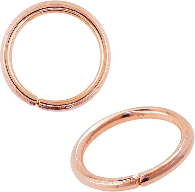 Mandala Crafts Assorted Rose Gold Color Jump Rings Jewelry Findings Metal O Rings for Jewelry Making Supplies - 5000 3mm Small Open Jump Rings Kit for Necklace Earring