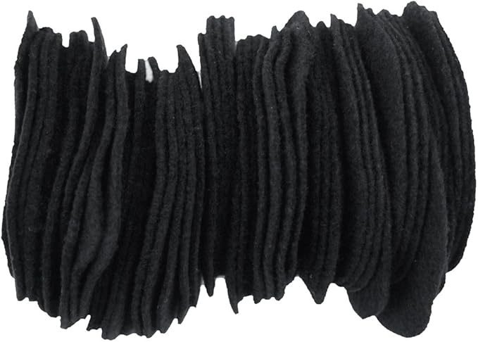 Playfully Ever After Black Craft Felt Circles (2 Inch - 44pc)
