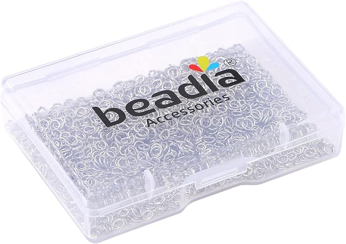 Platinum Plated Jump Rings Non Tarnish 3mm 1200pcs for Jewelry Making Findings