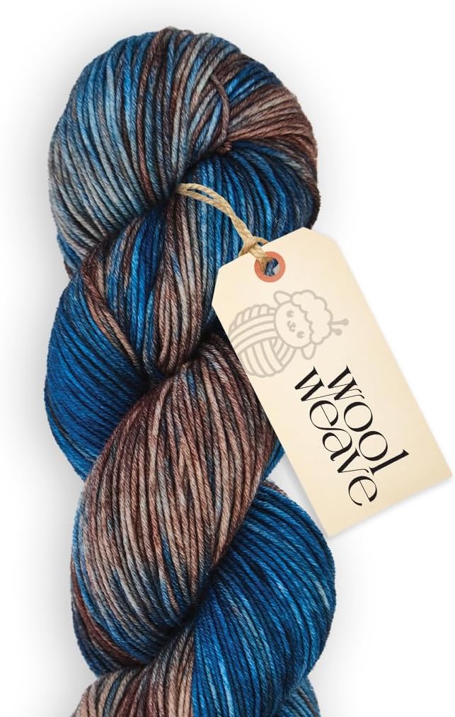 Superwash Merino Wool Yarn for Knitting & Crocheting - Premium Hand Dyed Variegated Yarn, 100gr, 240 Yards, Dk Weight - Luxurious, Soft & Durable Yarns