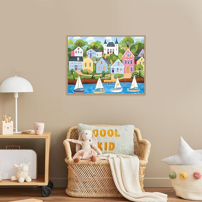 EIBEILI Adult Diamond Painting Set - Painted House Diamond Painting Set, 5D Diamond Painting, DIY Full Diamond Painting Gemstone Craft 11.8x15.7 inches