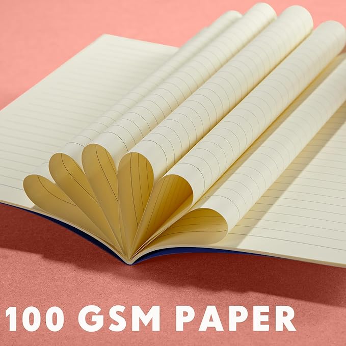 mimorou 100 pcs journals notebooks bulk - kraft softcover a5 small notebooks 5.5 inch x 8.3 inch notepads with 60 page 30 sheet for writing sketch travel office supplies(bright color,lined)