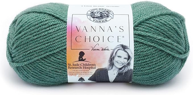 Lion Brand Yarn (1 Skein) Vanna's Choice Yarn, Sage