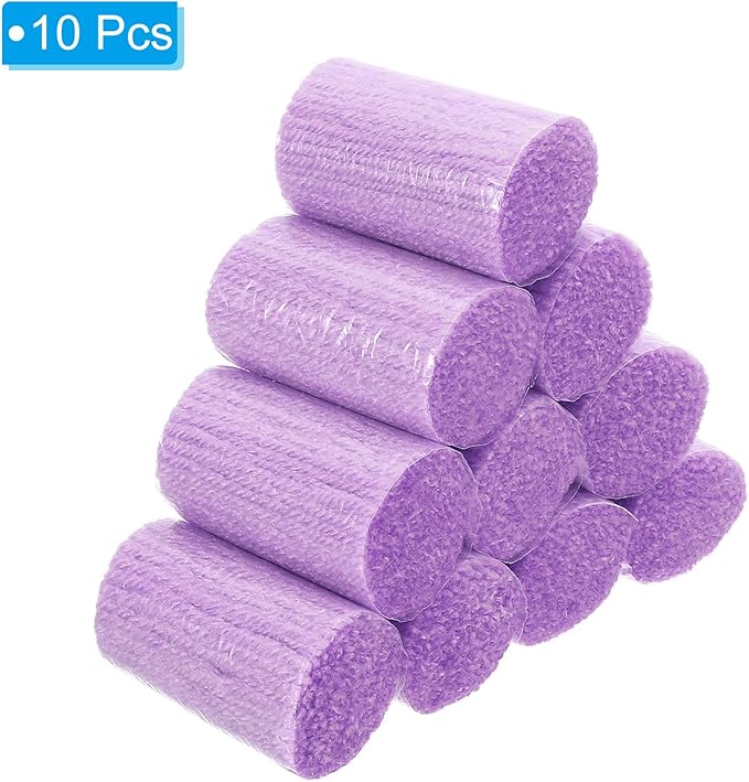 PATIKIL 10 Rolls Latch Hook Yarn Kit - Precut Rugs Yarn for Crochet Bundles, Tapestry DIY Craft - Adults Beginners Rug Making - Purple