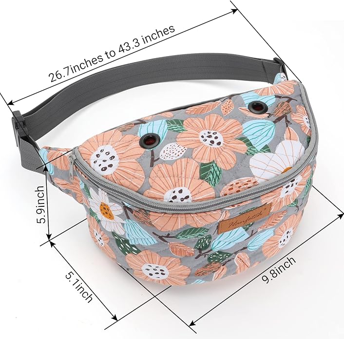 Yarn Crossbody Waist bag Small Yarn Storage Organizer for Yarn Skeins-Organizer for Crochet Hooks and Accessories