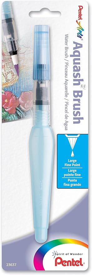 Pentel Arts Aquash Water Brush Fine Point Large 1-PK (FRHBBP)