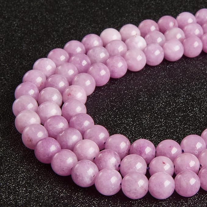 100pcs 6mm kunzite beads natural gemstone beads round loose beads for jewelry making
