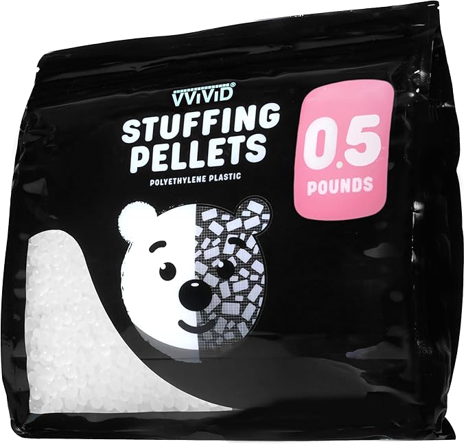 VViViD Eco-Friendly Weighted Stuffing Beads Poly Pellets (1/2 lb)