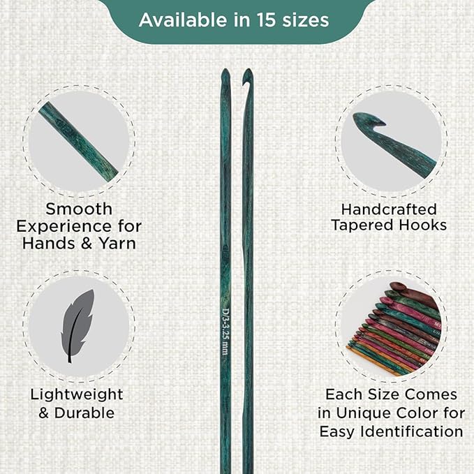 KnitPro Dreamz Single-Ended Crochet Hook | US Size D (3.25mm)