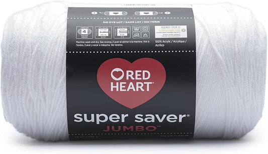 Red Heart Super Saver Jumbo Yarn, White