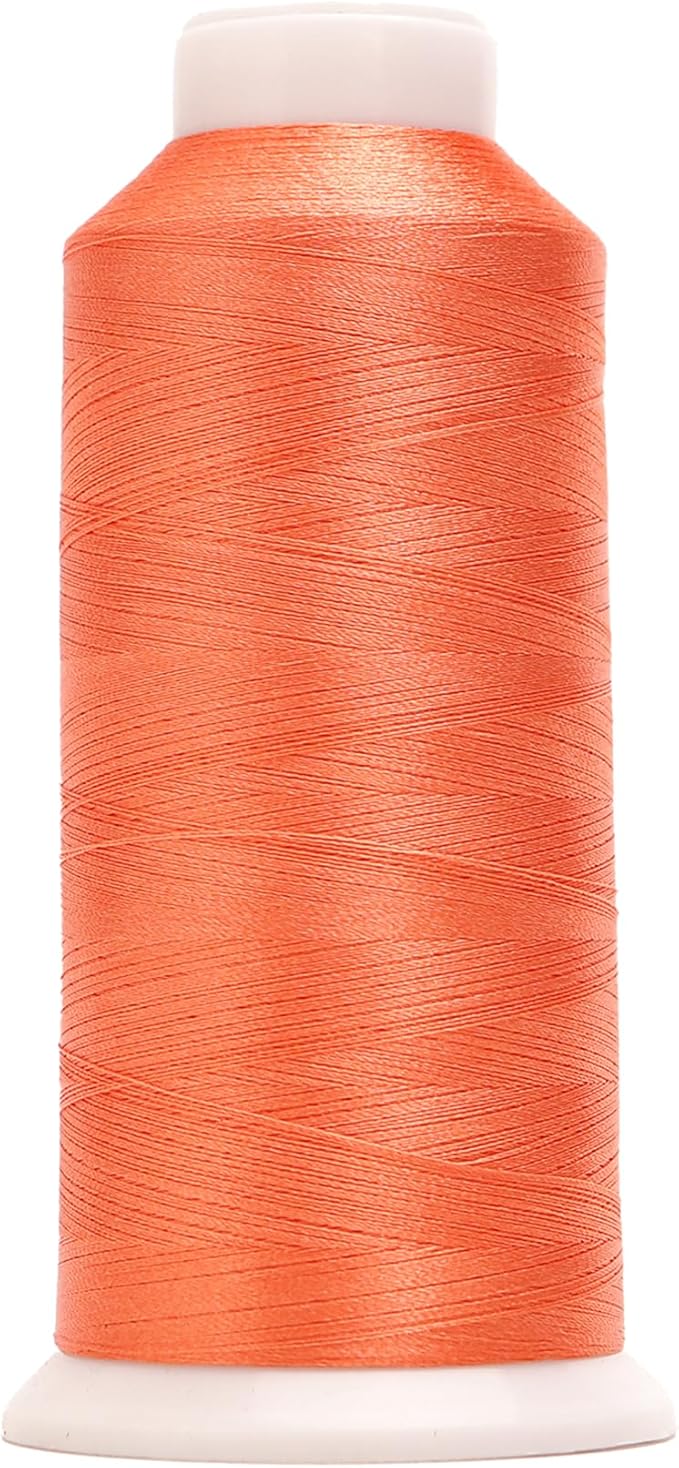 High Tenacity Polyester Embroidery Machine Thread 40WT(120D/2) 4000M Per Spool for Commercial and Domestic Embroidery Machine (Melon Burst-1952)