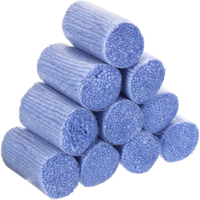 PATIKIL 10 Rolls Latch Hook Yarn, Latch Hook Kit Yarn Precut Hook Rugs Yarn Making Crochet Bundles for Latch Hook Rug Adults Beginners Tapestry DIY Craft, Blue