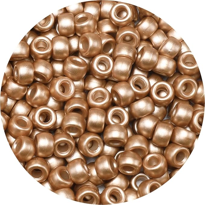 eppingwin beads and bead assortments (1000 pony beads-rose gold)…
