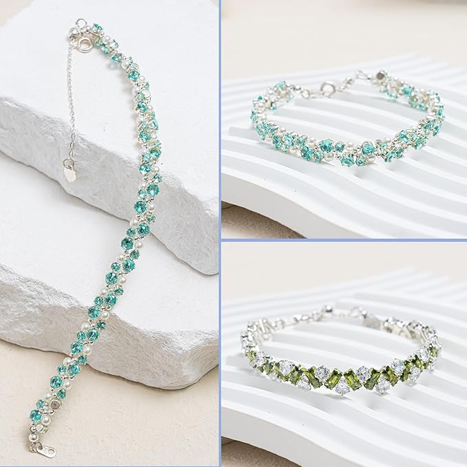 Cikuco Jewelry Making Kit,Crafts Kits for Adults, Jewelry Making Supplies Kit,Rhinestone Bracelet for Women,Tennis Bracelets for Women,Jewelry Making Kit for Girls,Gift Crafts for Kids,Gifts for Girl