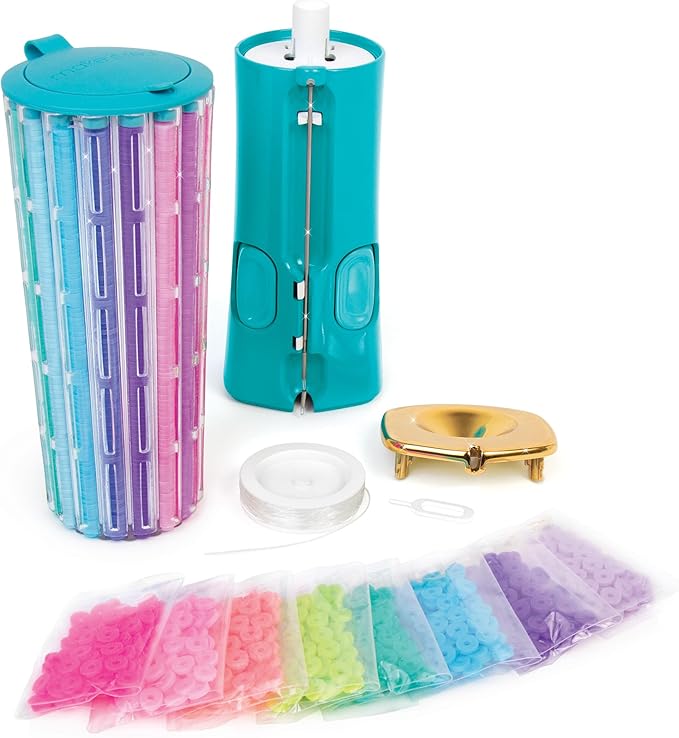 Make It Real: Swift Clicks - Heishi Bracelet Maker - 2047pc, DIY Jewelry Craft Kit, Design & Make 23 Bead Bracelets, Rotate-Click-Wear, Girls Kids 8+