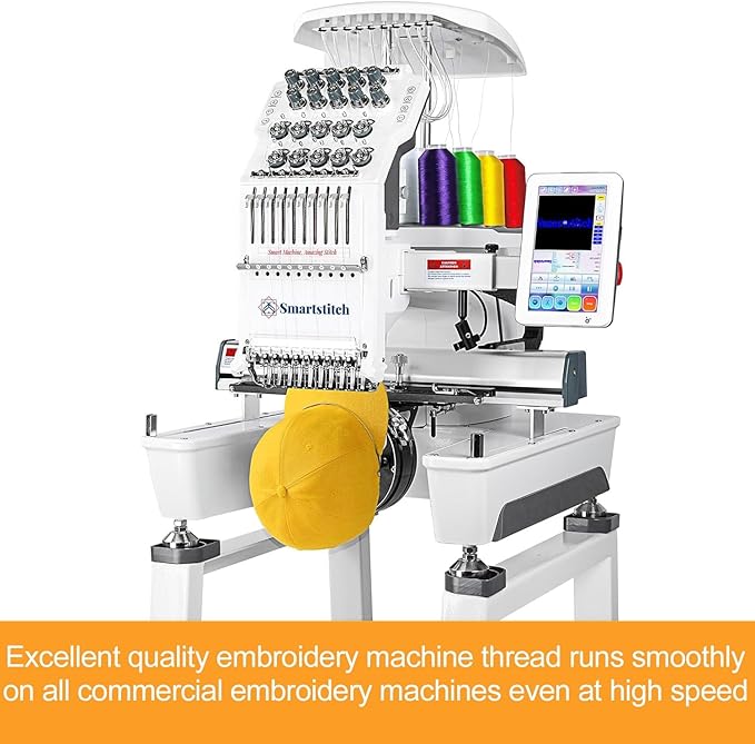 New brothread - Single Huge Spool 5000M Each Polyester Embroidery Machine Thread 40WT for Commercial and Domestic Machines - Flesh Pink