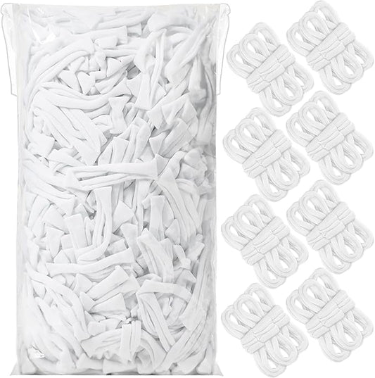 Naozinebi White Loom Loops Potholder White Weaving Loom Loops Potholder Loop Elastic Weaving Craft for Mother's Day DIY Flexible Kit Light Color Weave Crafts for Kids Adults DIY Crafts Supplies