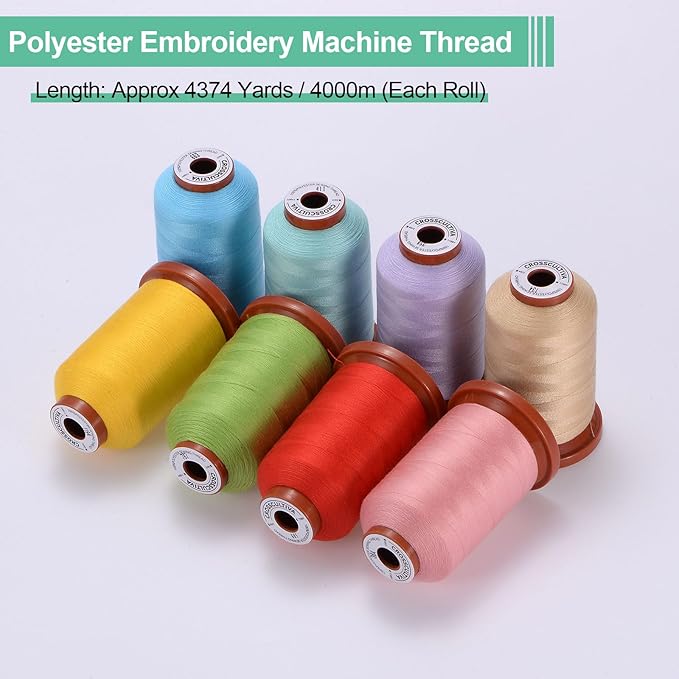 uxcell 40D/2 Sewing Thread 1100 Yards Polyester Household Sewing String Hand Stitching Polyester Cord for Clothing Stitching Shoe Bag Repairing DIY Craft Indigo