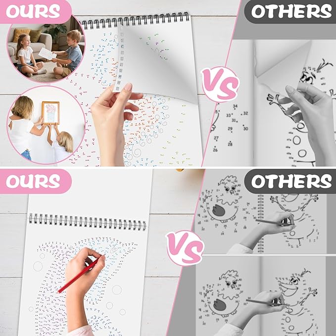 Connect The Dots Coloring Book for Adults Relaxation, 30 Patterns Dot-to-Dot Coloring Book for Adults Relaxation, Coloring Activity Book, Stress-Relief Activity Book Mindfulness Gift to Relax