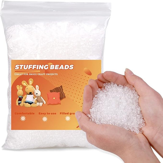 Stuffing Beads, 8.8oz Weighted Beads for Stuffed Animals, Craft Poly Pellets Weighted for Stuffed Animals - 250g