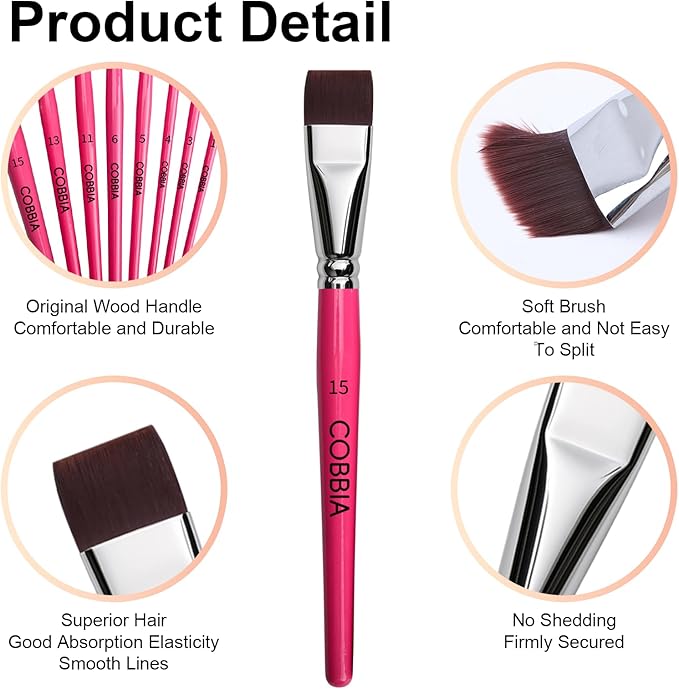 Face Paint Brush Set, 8pcs Artist Brushes for Body Face Painting,Acrylic Painting Watercolor Oil Gouache – Perfect for Artists, Performers, Party Makeup