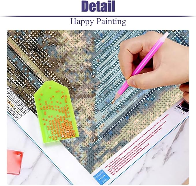 STGLCR 5D Beach Scenic Diamond Painting, Road Diamond Painting Kit for Adults, Diamond Art Kits for Begginners DIY Full Drill Crystal Rhinestone Arts and Crafts 16x12inch