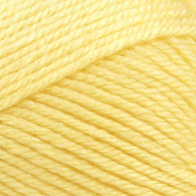 Lion Brand Yarn Basic Stitch Anti-Pilling Yarn for Crocheting, Knitting, and Crafts, Lemonade, 3 Pack